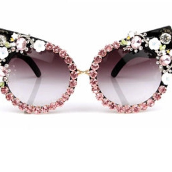 jeweled cat eye glasses